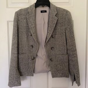 Theory open front herringbone blazer. Size 6.